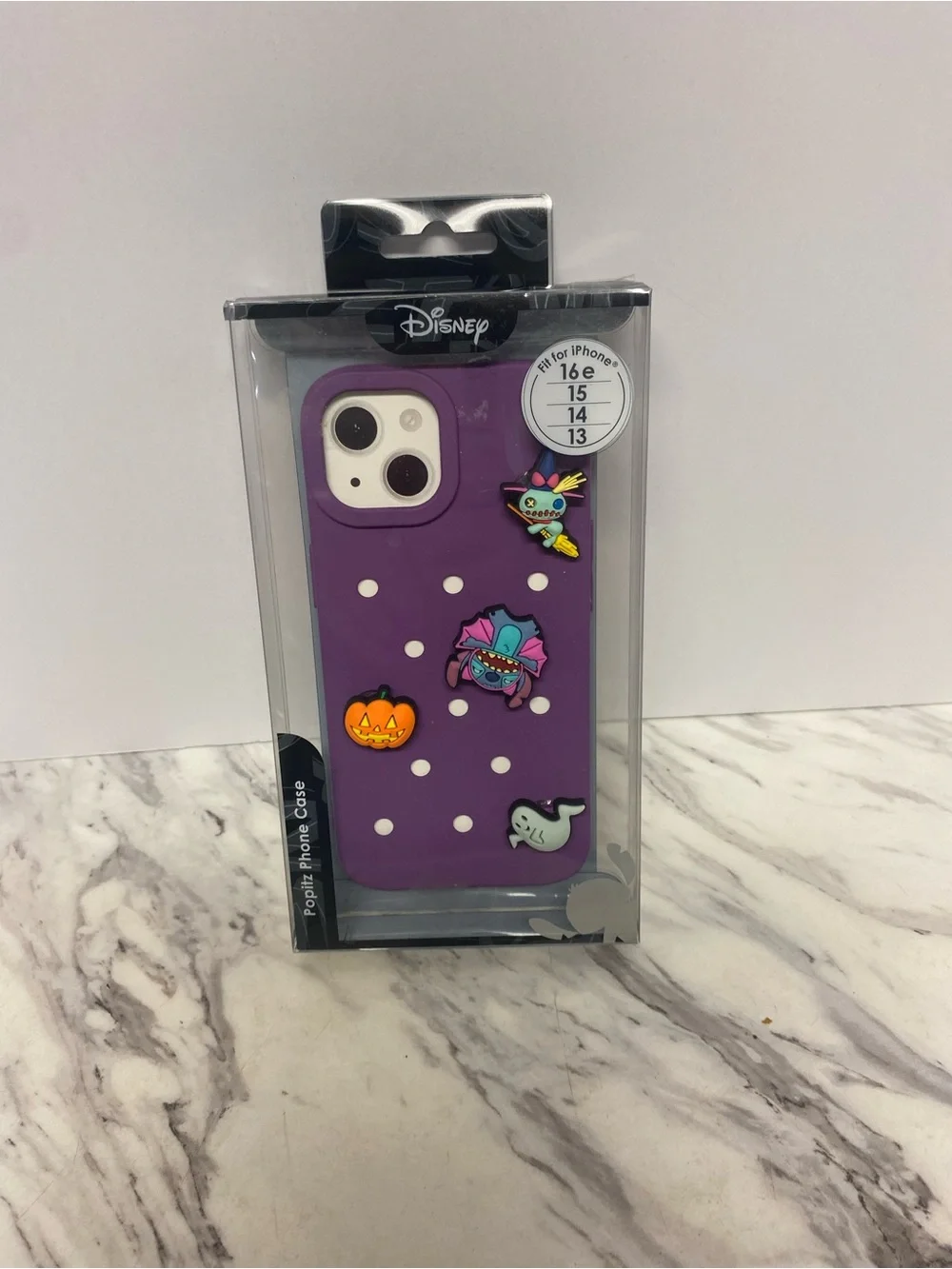 Disney Purple Halloween Charm iPhone Case with Polka Dots